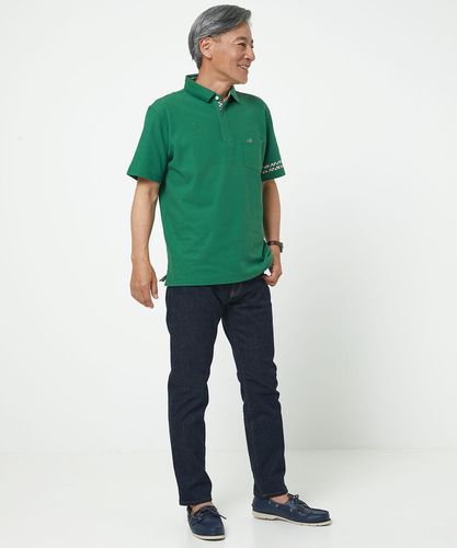 ペレペレ クロコダイル柄デニム ジャケットGジャン ワニ革クロコ型押し鰐ジーンズ 紳士服クロコダイル公式通販 ドロヘドロ カイマン ジャージ