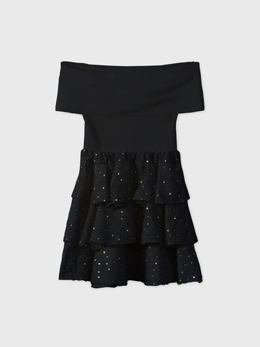LACE SWITCHING DRESS