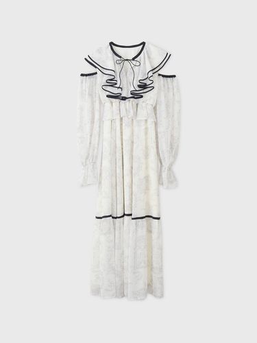 CAMILLE DOT JACQUARD DRESS