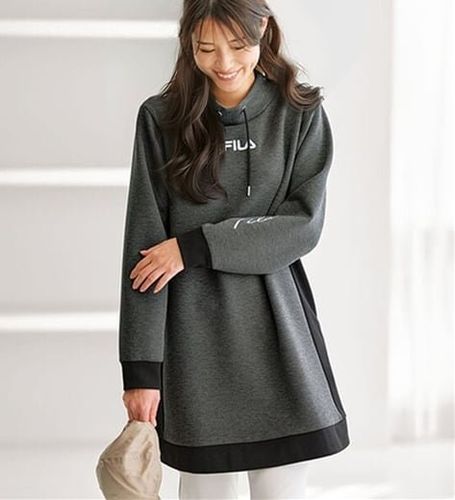 FILA＞ふくれジャカード素材チュニックワンピース - ベルーナ【公式】