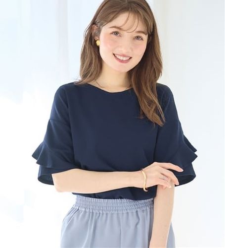 即完売！See By Chloėスカラップ袖Tシャツ スカラップデザインキャンディー袖トップス - ベルーナ【公式】