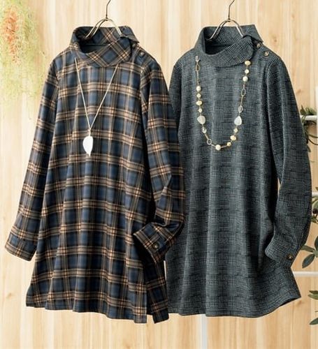 美品　ジェマアトリエ　jemma. atrier　スキッパカラーのチュニック 3色組】上品スキッパーチュニック＜チェリー＞ - ベルーナ【公式】