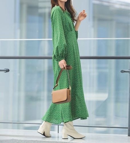 レオパード柄ロングワンピース - ベルーナ【公式】