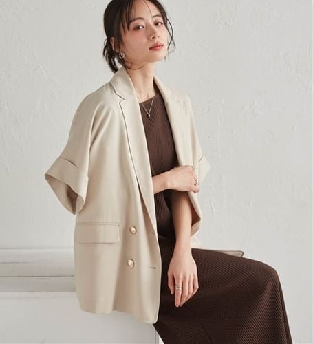 シン 【オーダー品】 小柄さん用】夏のきれいめコーデテーラードジャケット - ベルーナ【公式】