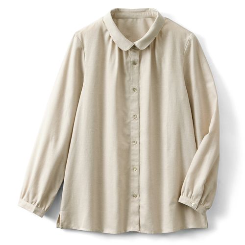 コットンハウスアヤ コーデュロイ使いブラウス | ライトアップ