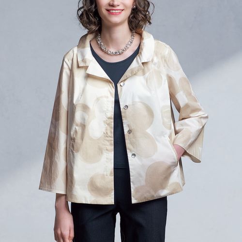 ツムグ 幾何学柄ジャカードデニムジャケット | ライトアップオンライン