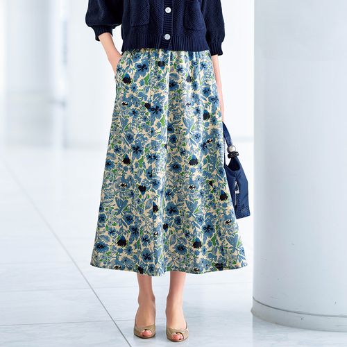 ラコルテエイジレス フラワープリントスカート | ライトアップ