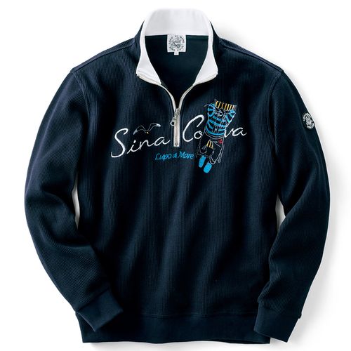 シナコバ 刺しゅう入り・ハイネックTシャツ | ライトアップオンライン