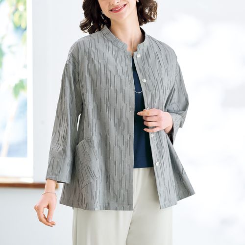 ヤッコマリカルド ピンタックカットソージャケット | ライトアップ