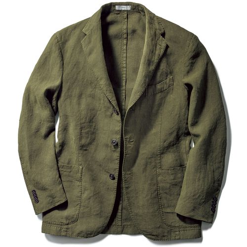 ラグログ 洗えるリネン・片畦ジャケット | ライトアップオンラインストア