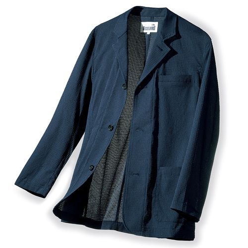 セイ 1927 ウールシルク麻混のスタンドカラージャケット | ライト