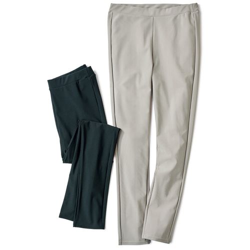 M＆KYOKO さらりとしたコットン混絣レギンス／当社限定 | ライトアップ