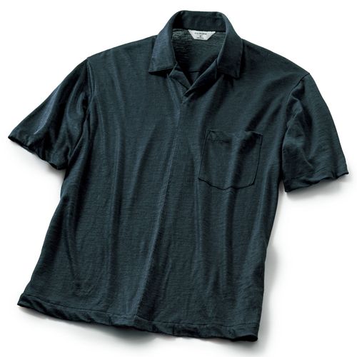 ブルーブルージャパン 手染めインディゴ・手刺しパッチワークTシャツ