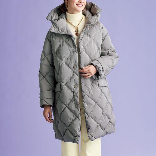 スプーム フェイクファー使いダウンジャケット | ライトアップ