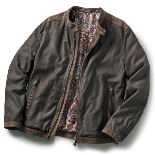 ヨシ　ムーバーガーメンツ ゴートスエード ドライビングブルゾン 中古・古着通販】MOVER GARMENTS (ムーバーガーメンツ) Lamb Suede