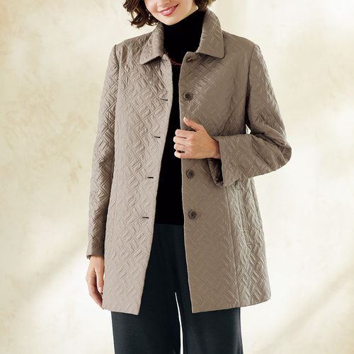 ハネカ シルクのキルティング中わたコート | ライトアップオンラインストア