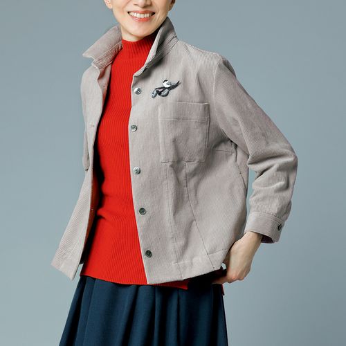 ツムグ 幾何学柄ジャカードデニムジャケット | ライトアップオンライン