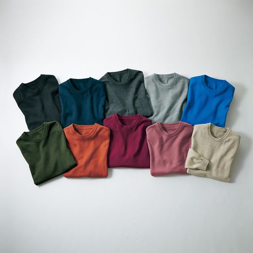 月城ニット エクストラファインメリノ・モックネックセーター | ライト