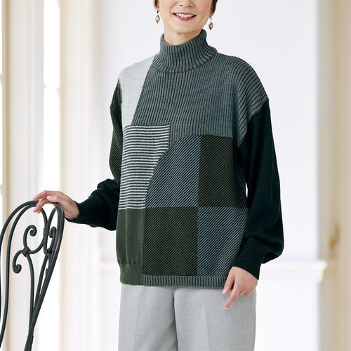 ブリアル 洗えるウールカシミヤ・ハイネックプルオーバー | ライト