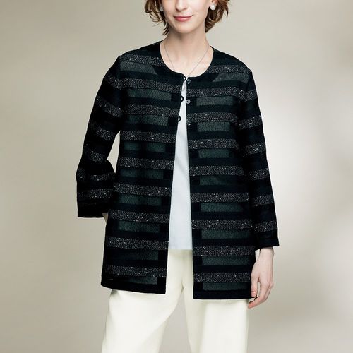 WOOL FACTORY 洗えるウールのカーディガンジャケット | ライトアップ