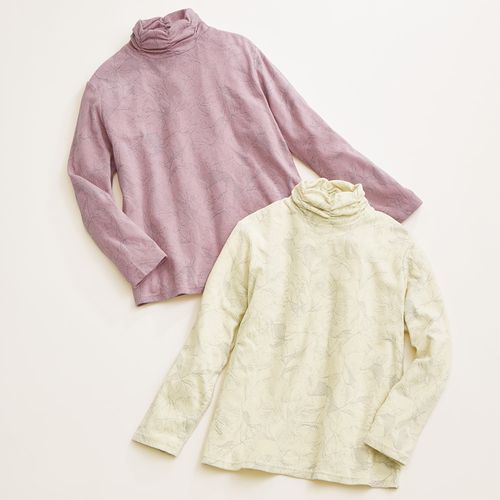pjc 大西和子 モネの薔薇 カットソー 大西和子 スラブ天竺七分袖Tシャツ／モネのバラ | ライトアップ