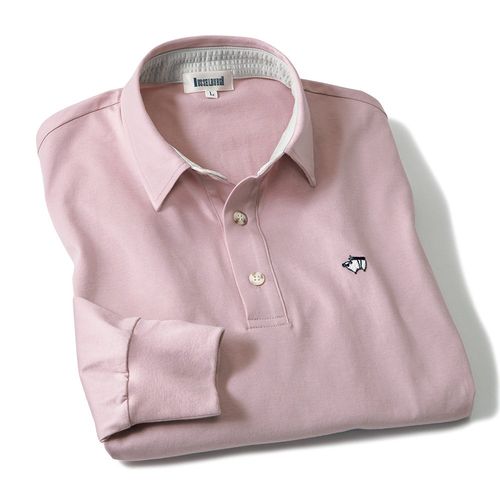 キャプテンサンタ リプレイ 度詰めコットンスムース長袖ポロTシャツ