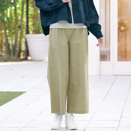 しのぶ ウールガーゼのガウチョパンツ | ライトアップオンラインストア