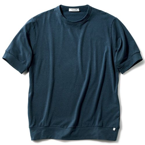 ブルーブルージャパン 手染めインディゴ・手刺しパッチワークTシャツ