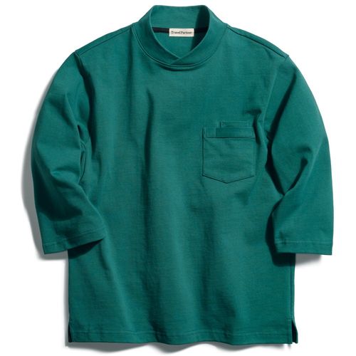 トラベルパートナー 厚手コットン地の七分袖Tシャツ | ライトアップ