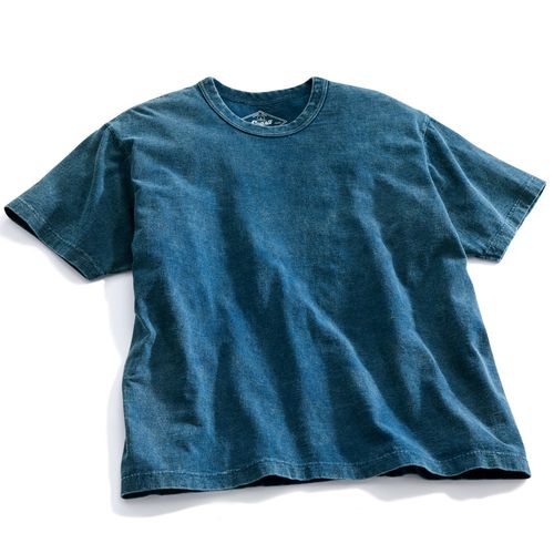 アンティーチポ イタリア製コットンモックネックTシャツ | ライト