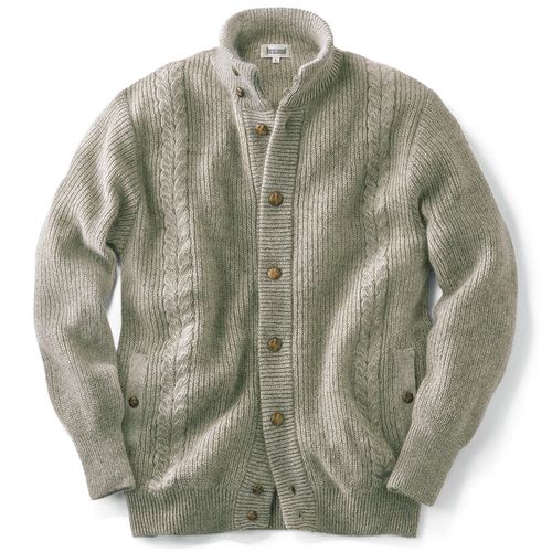 マッセルバラ ベビーアルパカ・ハイネックカーディガン | ライトアップ