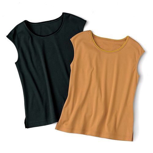 プリスティン カップ付きテレコキャミソール／2枚組 | ライトアップ