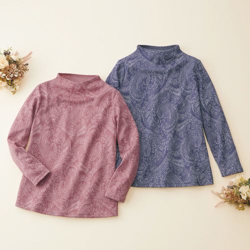 pjc 大西和子 モネの薔薇 カットソー 大西和子 スラブ天竺七分袖Tシャツ／モネのバラ | ライトアップ