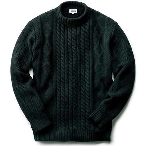 ジム カシミヤアラン柄クルーネックセーター | ライトアップオンライン