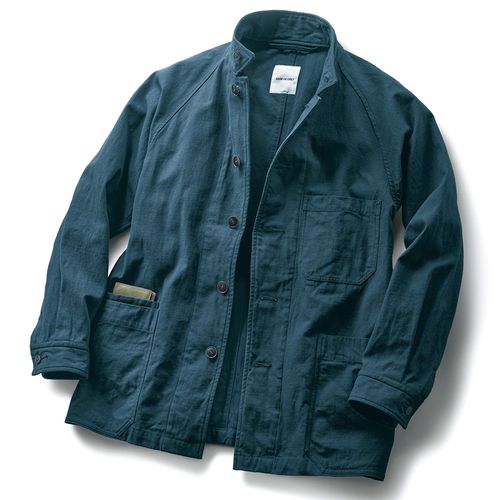 極美品✨️19,8万 エンメティ 撥水 ラムレザージャケット L 濃紺 軽量 エンメティ 撥水軽量・ラムレザーカジュアルジャケット／RICHARD