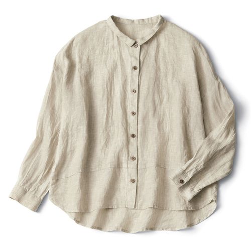 コットンハウスアヤ コーデュロイ使いブラウス | ライトアップ