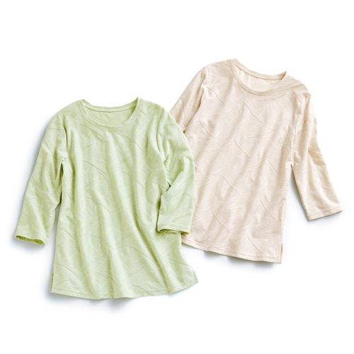 プリスティン 七分袖カットソー サイズM - プリスティン 七分袖Tシャツ／3枚組 | ライトアップオンラインストア
