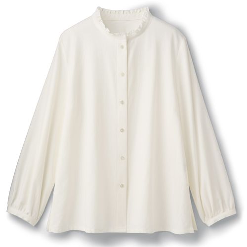 コットンハウスアヤ コーデュロイ使いブラウス | ライトアップ