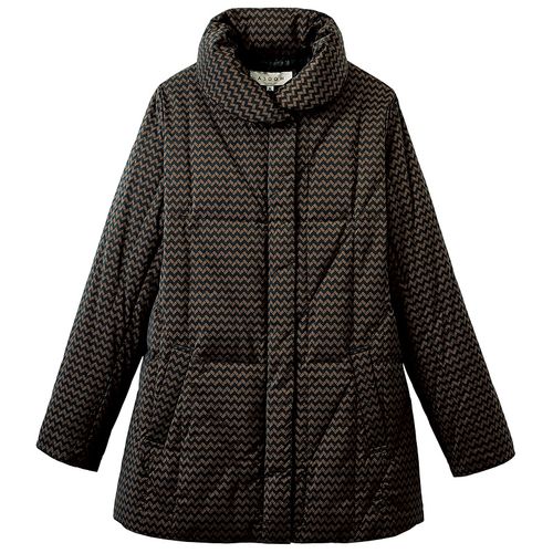 坂本デニム 江戸黒染めデニムのキルティングハーフコート／レディス