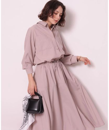 Arpege story 半袖ドロストシャツワンピース 半袖ドロストシャツワンピース | ワンピース | Arpege story