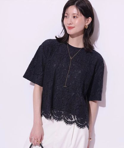 裾レースショートロンT | Tシャツ・カットソー | Arpege story