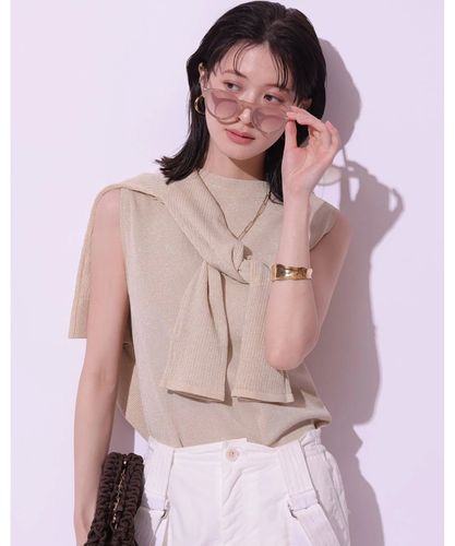 Arpege story限定】オフショルリボンドッキングニット | ニット