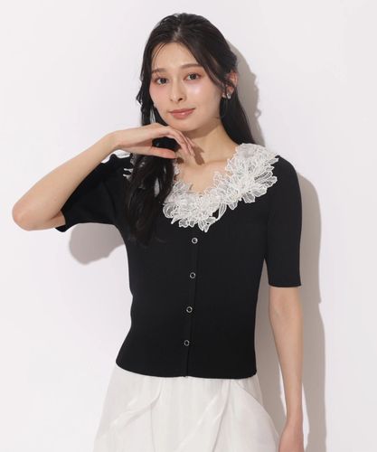 店舗限定》〈POLO BCSコラボ〉ポロカラーケーブルニットカーディガン