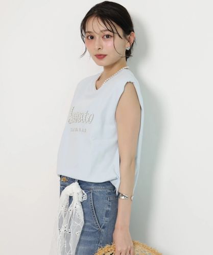 GELATERIABAR Marcatoコラボ〉パールロゴ刺繍カットソー | Tシャツ