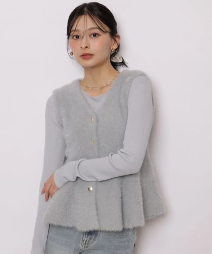 Arpege storyルミネ池袋店限定》チュールラッフルツィードニット