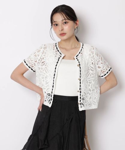 JUSGLITTY 半袖レースブーケカーディガン レースブーケカーディガン | カーデ | JUSGLITTY（ジャスグリッティー
