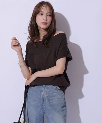 5分袖ペプラムドッキングニット | ニット | Mystrada（マイストラーダ