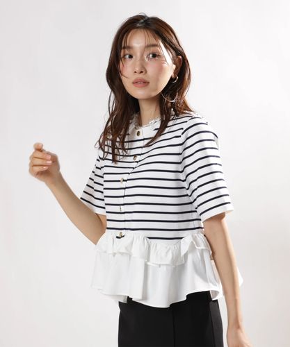 Arpege story限定】バックリボンビスチェペプラムニット | ニット