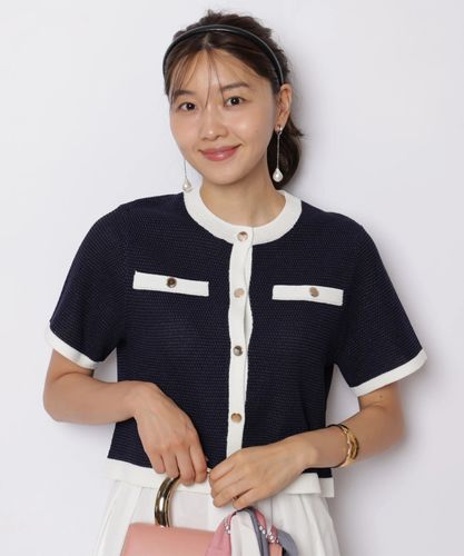 店舗限定》〈POLO BCSコラボ〉ポロカラーケーブルニットカーディガン