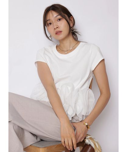 別注＞ミッキーマウス/パール付きTシャツ | Tシャツ・カットソー